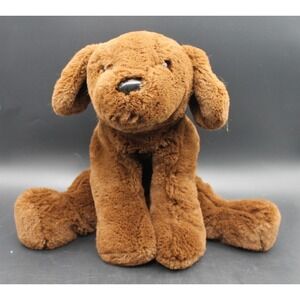 GUND Dark Brown Plush Dog Stuffed Animal Floppy Puppy Soft Toy 12"